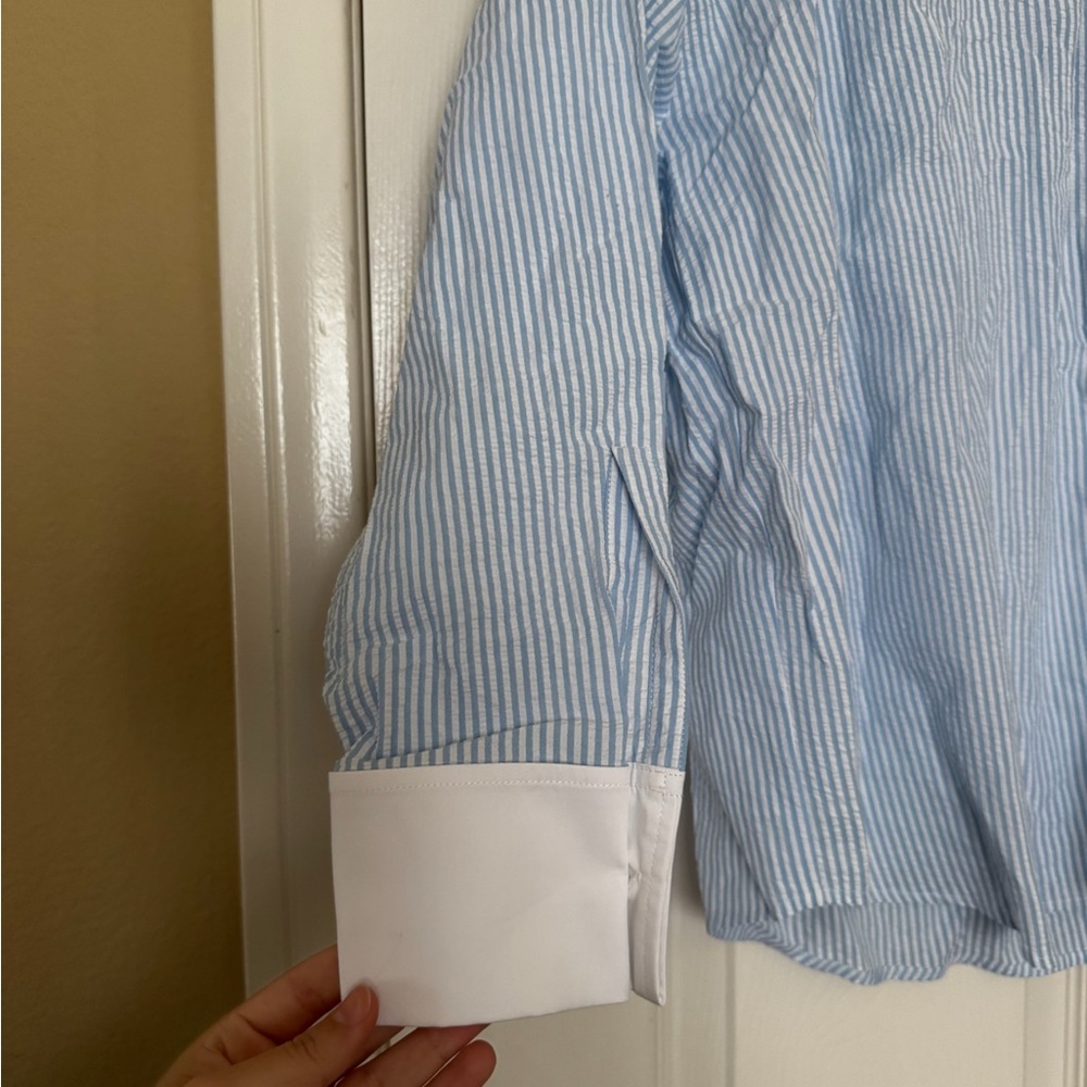The Bar The Icon Shirt in Stripe - Blue - Picture 5 of 5